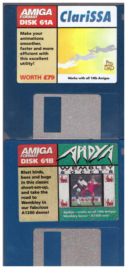 Amiga Format Issue 61 July 1994 Coverdisks for Commodore Amiga