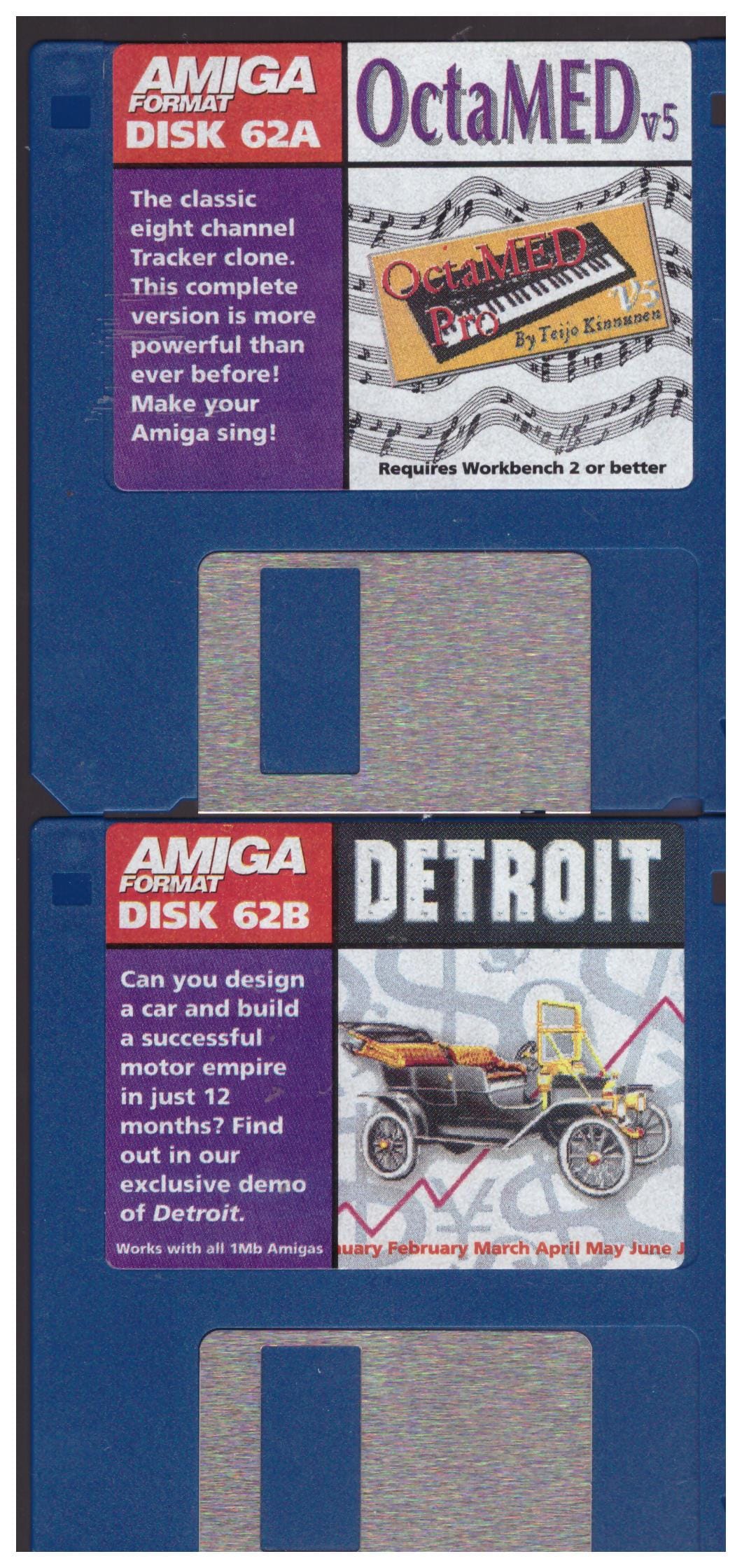 Amiga Format Issue 62 August 1994 Coverdisks for Commodore Amiga