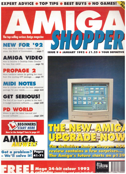 Amiga Shopper Issue 9 January 1992 Magazine