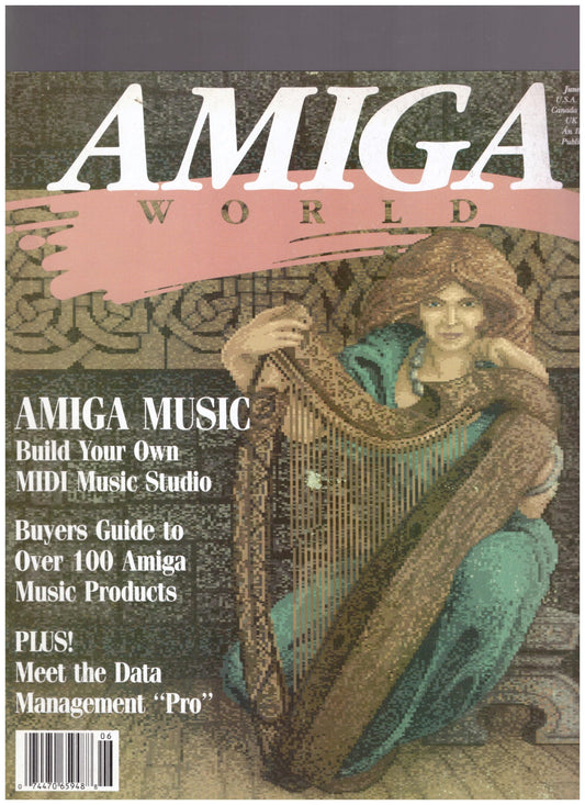 Amiga World magazine Vol 4 No 6 June 1988 vintage computer publication
