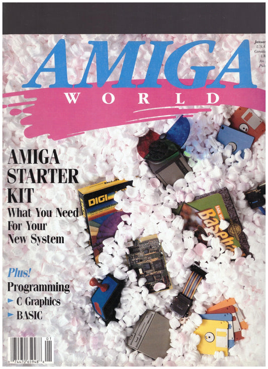 Amiga World Vol. 5, Num. 1, January 1989 vintage computing magazine