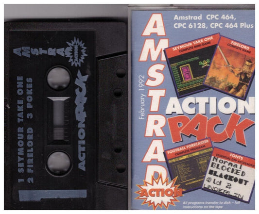 Amstrad Action 11 Feb 92 Covertape for Amstrad CPC