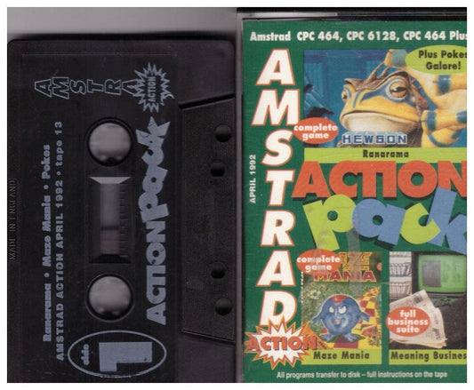 Amstrad Action 13 Apr 92 Covertape for Amstrad CPC