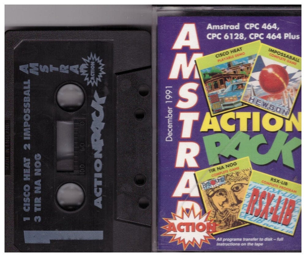Amstrad Action 9 Dec 91 Covertape for Amstrad CPC