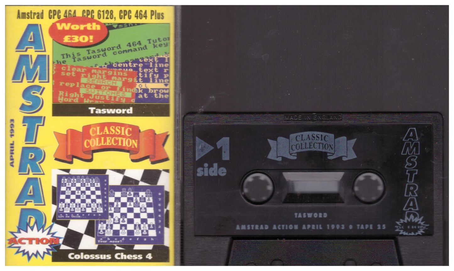 Amstrad Action 25 Apr 93 Covertape for Amstrad CPC