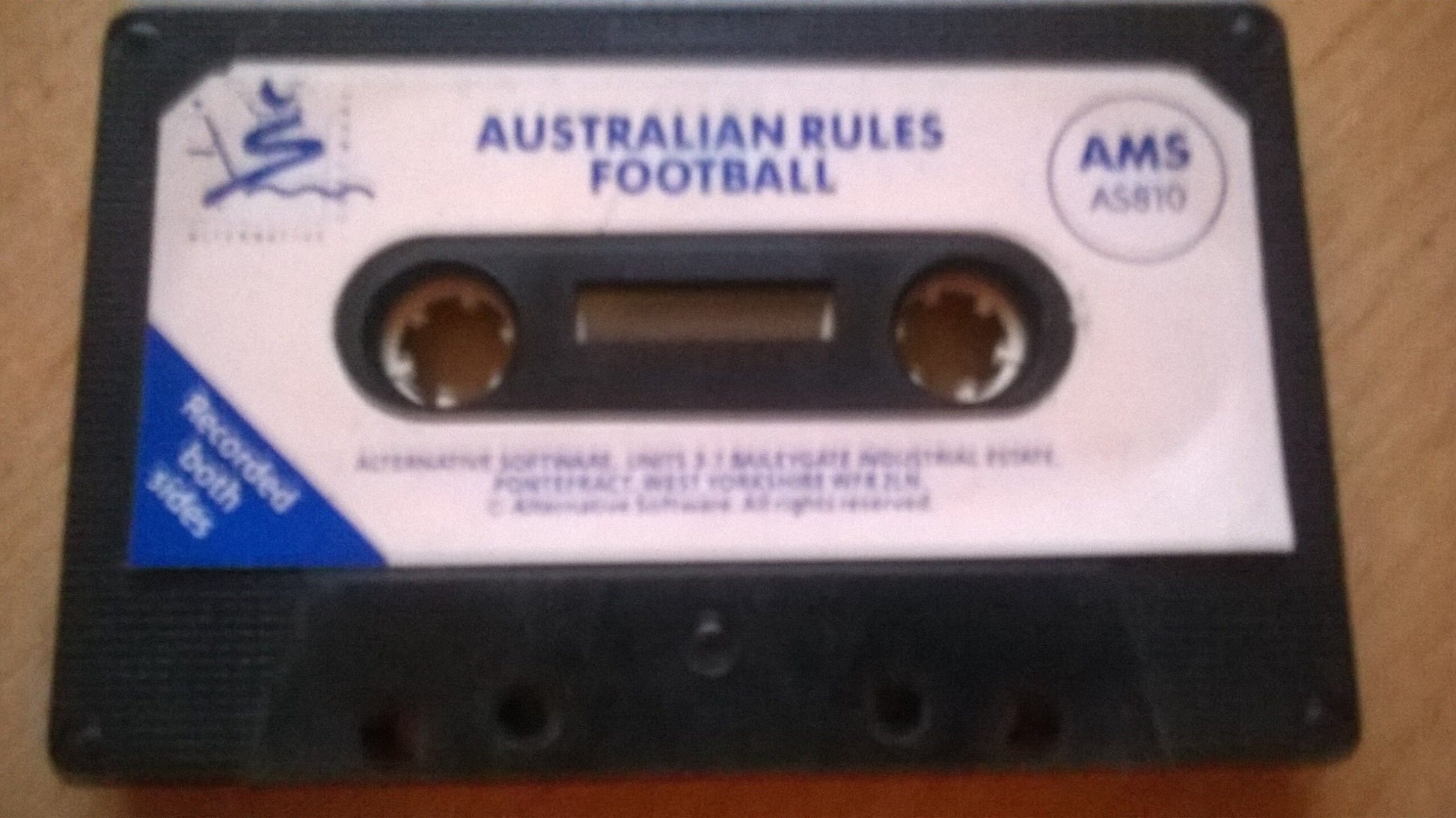 Australian Rules Football game for Amstrad CPC