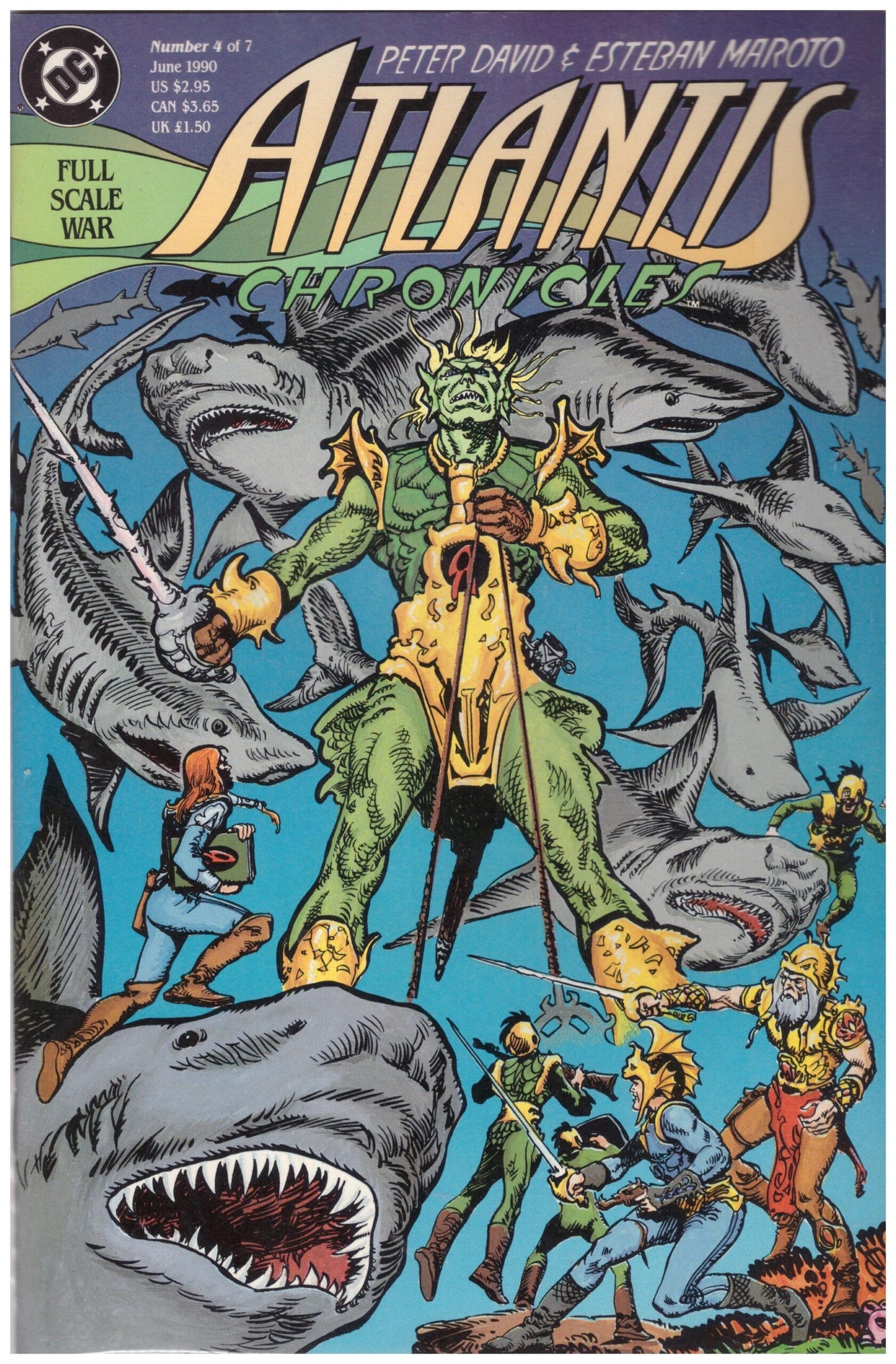 Atlantis Chronicles #4 Jun 90 from DC Comics