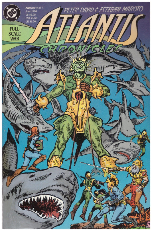 Atlantis Chronicles #4 Jun 90 from DC Comics