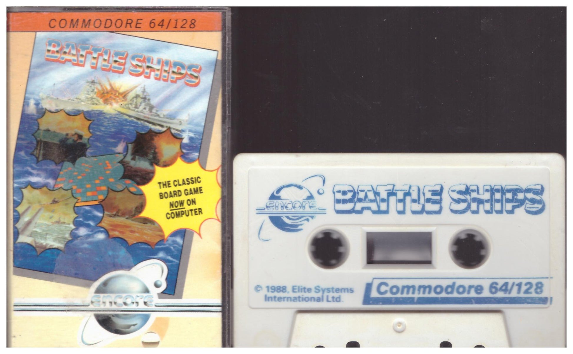 Battle Ships for Commodore 64 from Encore