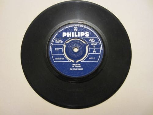 7" 45RPM Black Girl/You Went Away by The Four Pennies from Philips