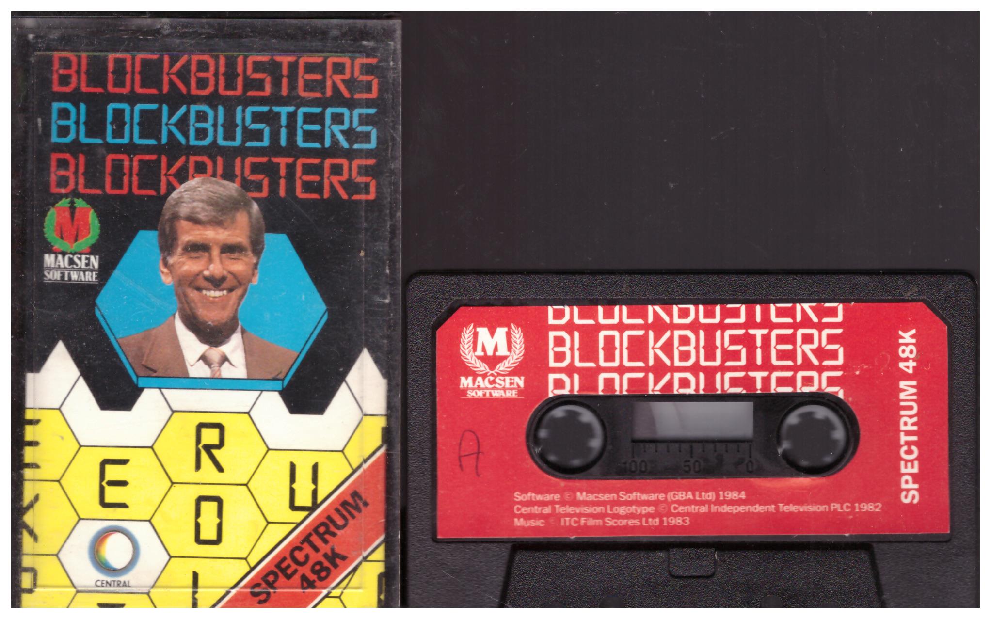 Blockbusters for ZX Spectrum from Macsen Software – Retro Games And Films