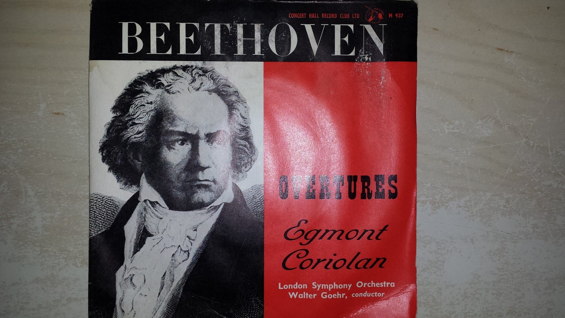 Classical 7 inch 33rpm Beethoven Egmont Coriolan overtures vinyl