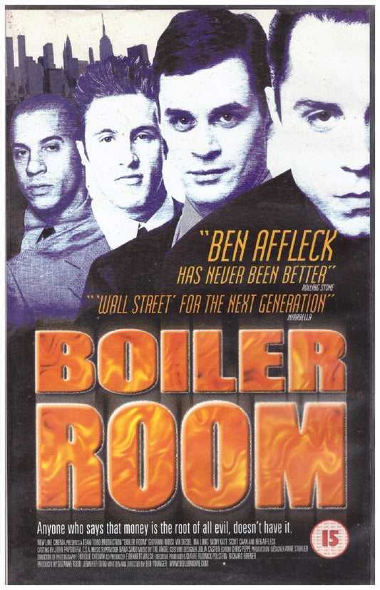 Boiler Room VHS from Entertainment In Video (EVV 1486)