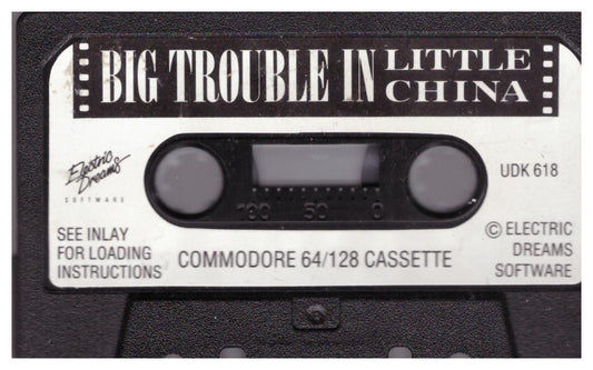 Big Trouble In Little China Tape Only for Commodore 64 from Electric Dreams (UDK 618)