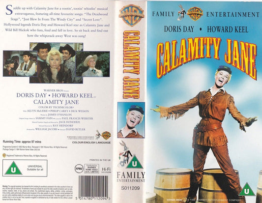 Calamity Jane on VHS from Warner Bros (S011209)