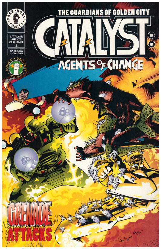 Catalyst Agents of Change #2, Dark Horse Comics 1994, vintage superhero comic, 90s comic book collectible