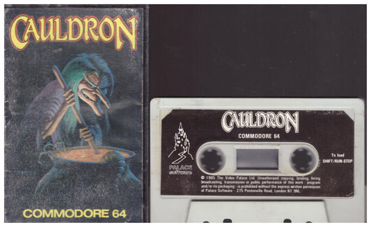 Cauldron for Commodore 64 by Palace Software PCC 1007 vintage retro gaming