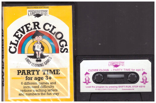 Clever Clogs: Party Time For Age 3+ for Commodore 64 from Computer Tutor