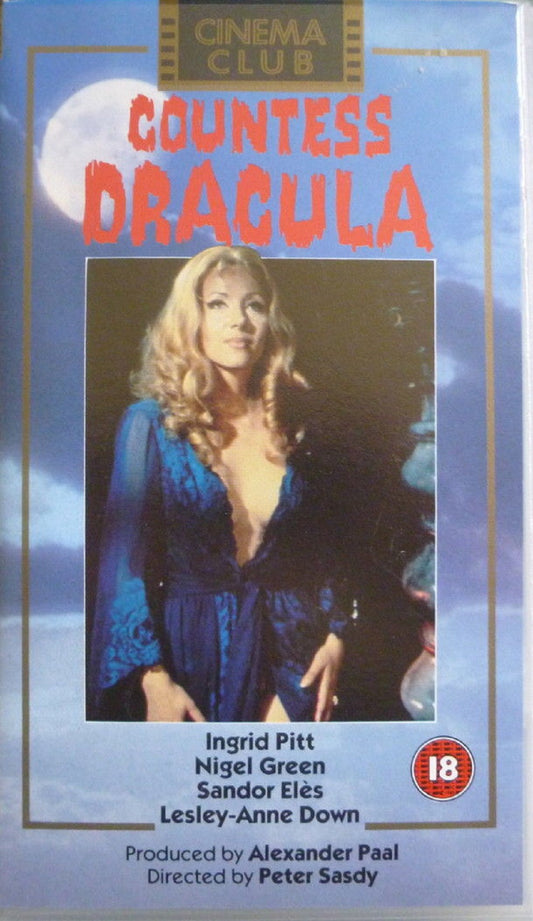 Countess Dracula on VHS from Cinema Club/Hammer Films (CC 1051)