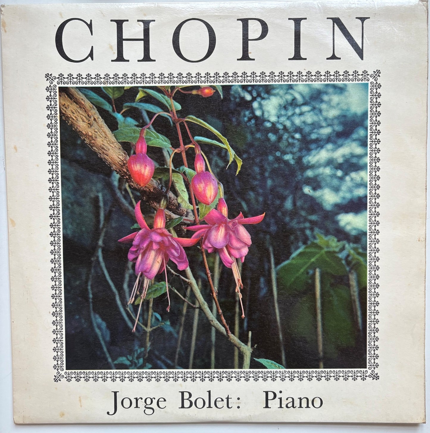 Chopin – Jorge Bolet LP – World Record Club TP 149 – UK Classical Vinyl – 33⅓ RPM