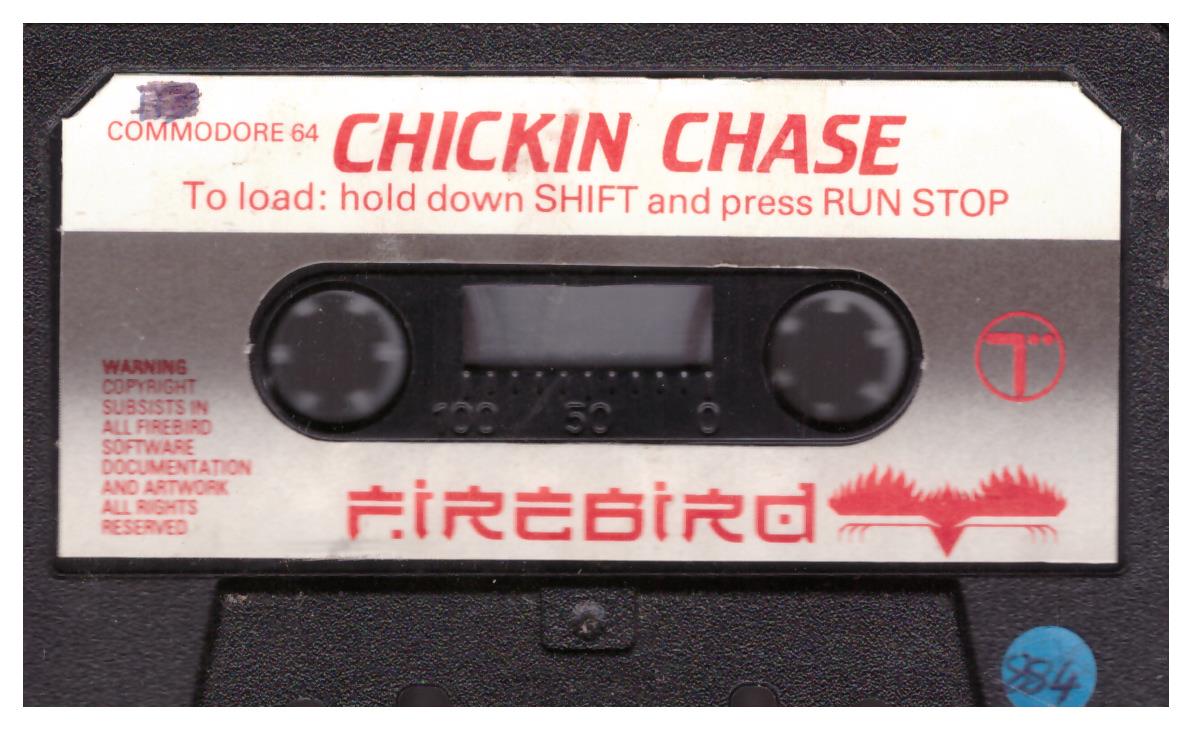 Chickin Chase Tape Only for Commodore 64 from Firebird