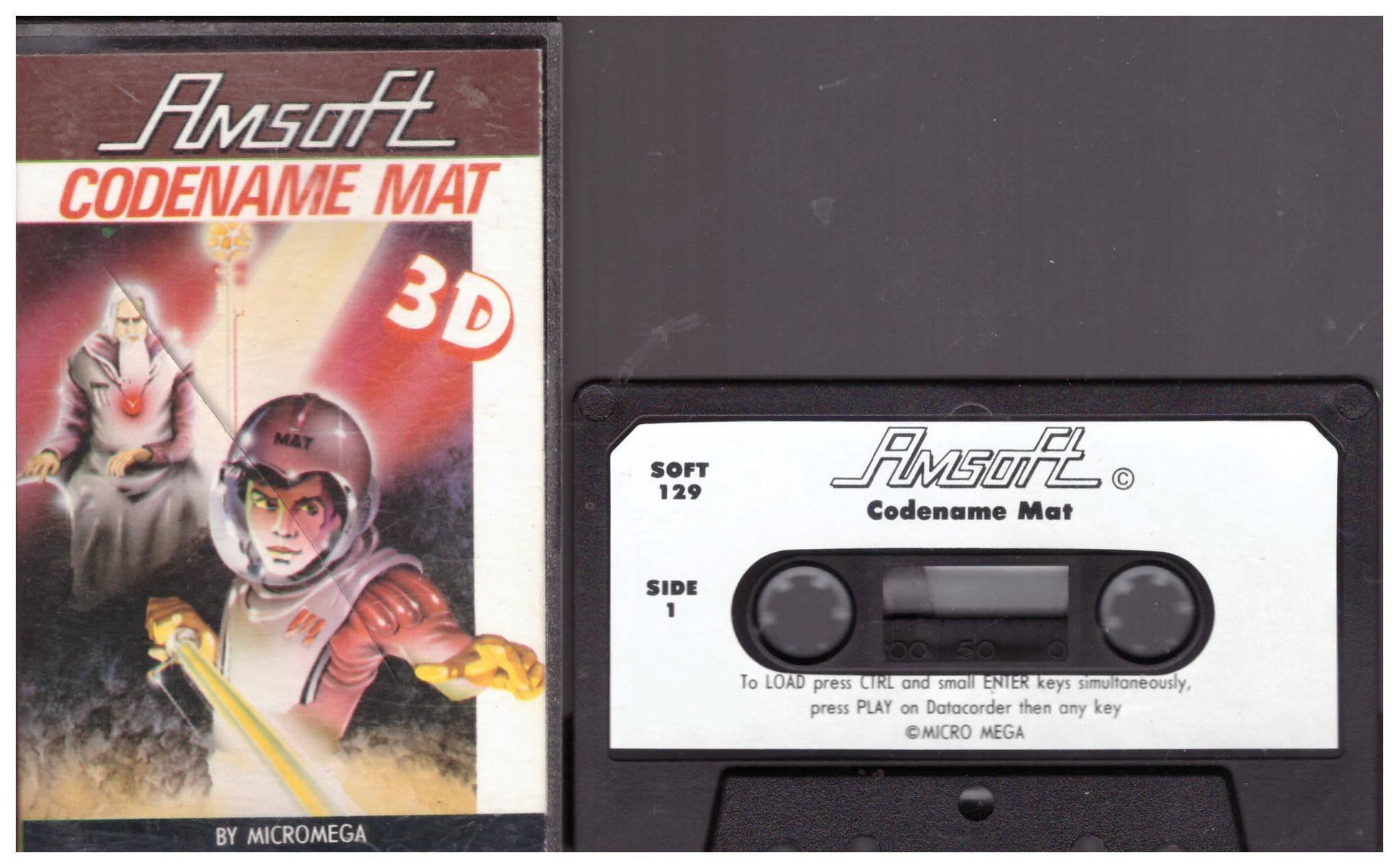 Codename Mat for Amstrad CPC from Amsoft (SOFT 129)