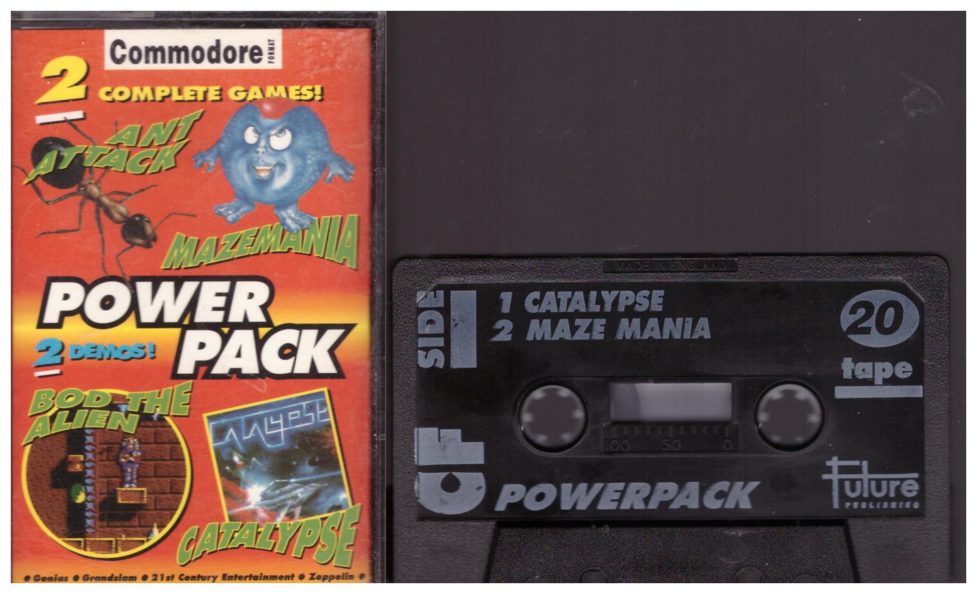 Commodore Format Tape 20 cassette for Commodore 64 computer vintage retro gaming