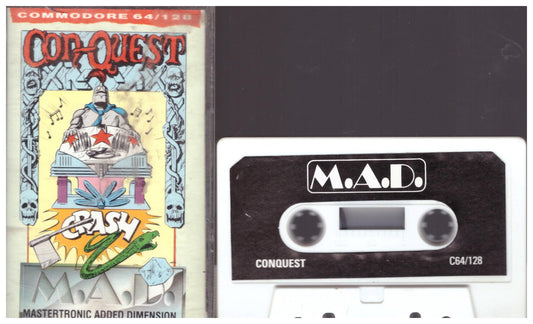 Con-Quest for Commodore 64 from M.A.D./Mastertronic (IC 0151)