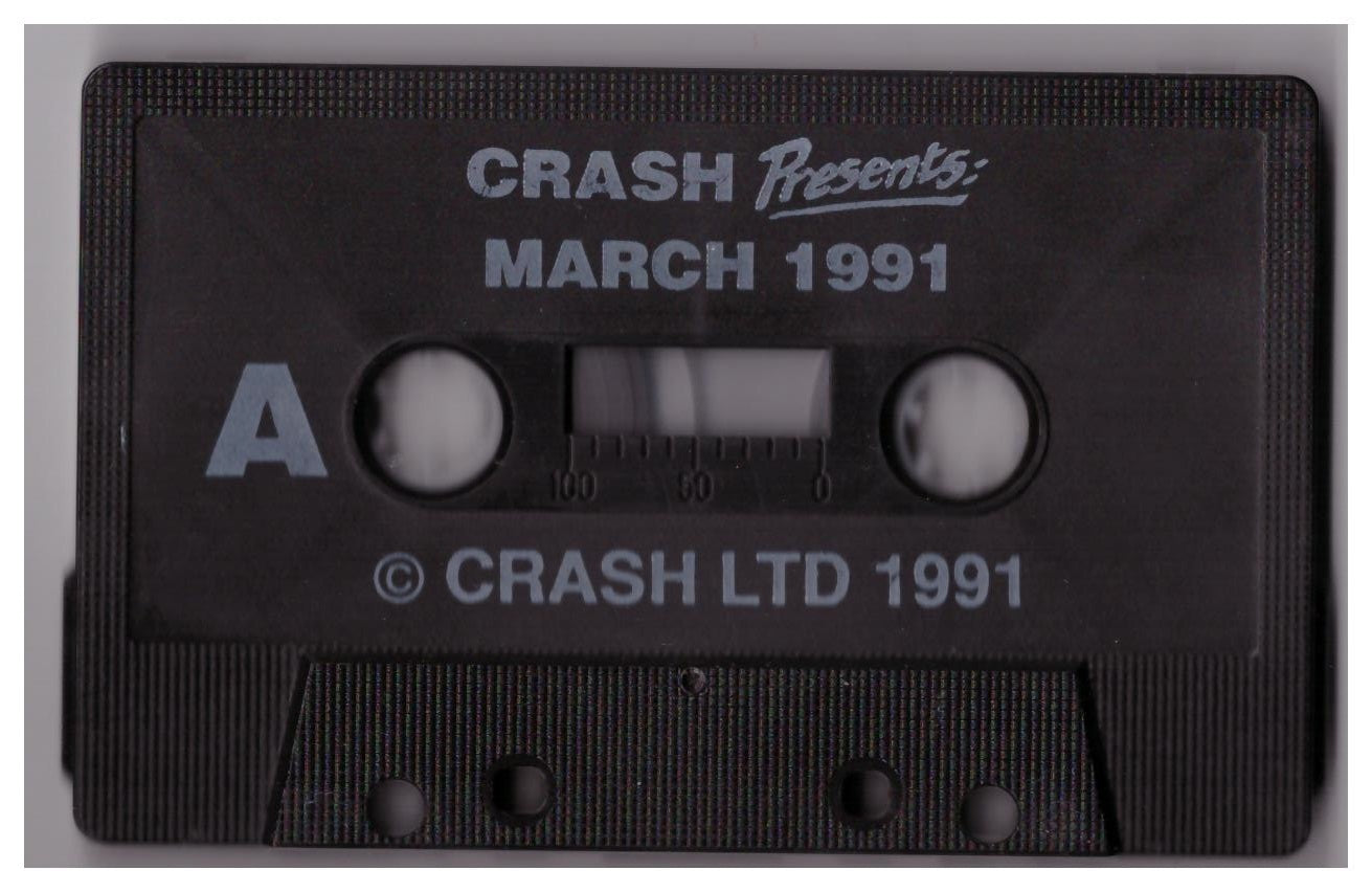Crash Presents March 1991 retro tape for ZX Spectrum