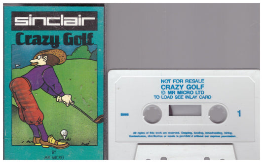 Crazy Golf ZX Spectrum retro video game by Mr Micro and Sinclair