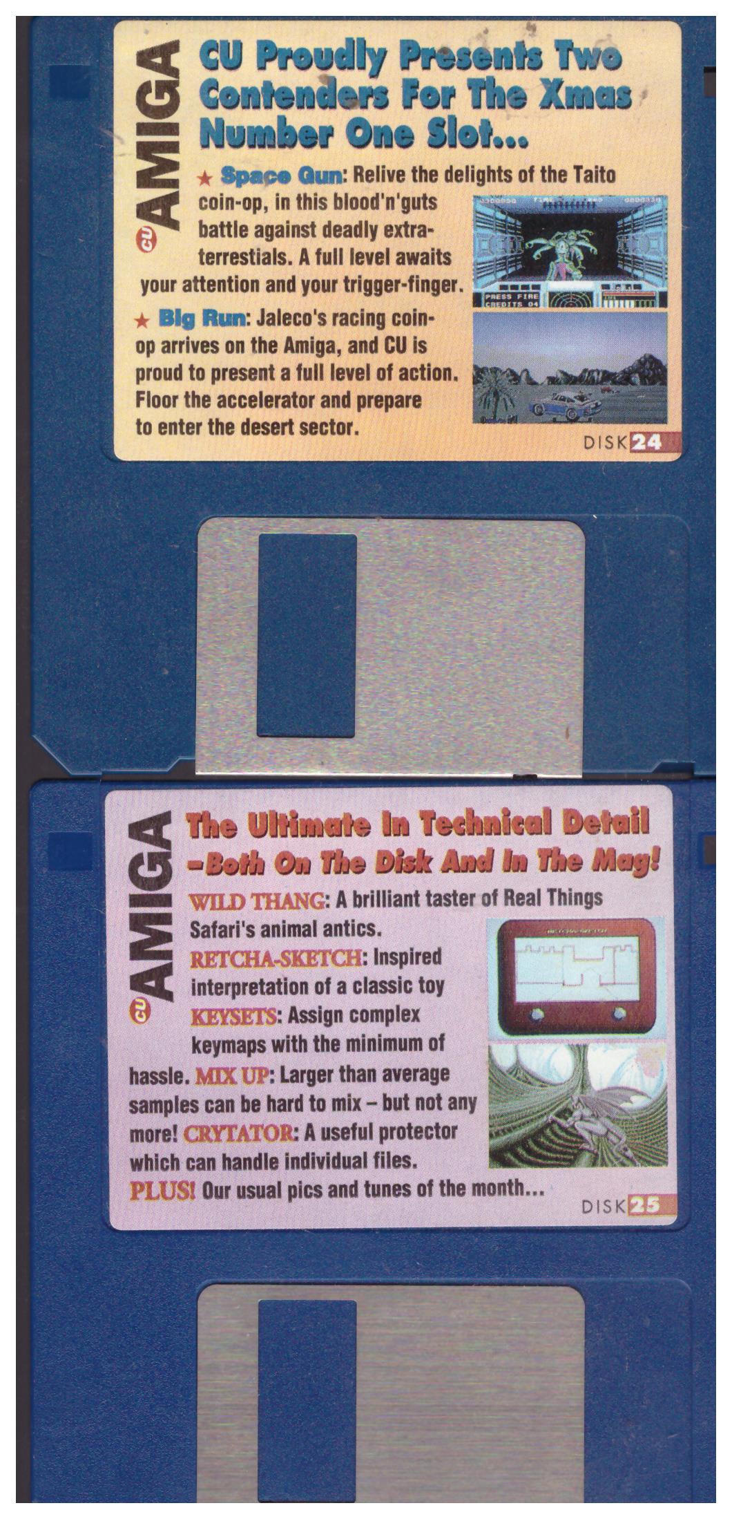 CU Amiga January 1992 Coverdisks 24/25 for Commodore Amiga
