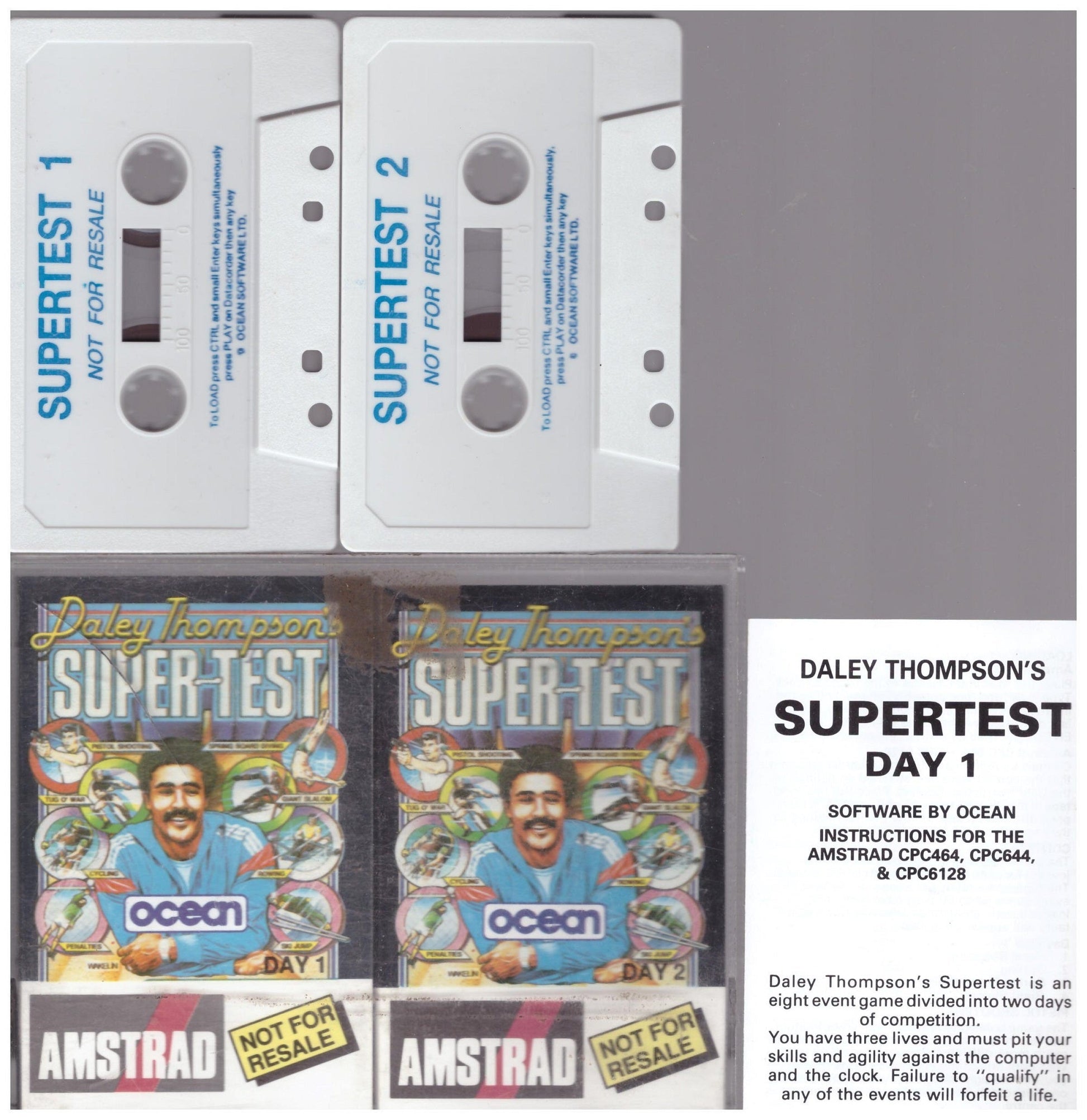 Daley Thompson's Super-Test for Amstrad CPC from Ocean