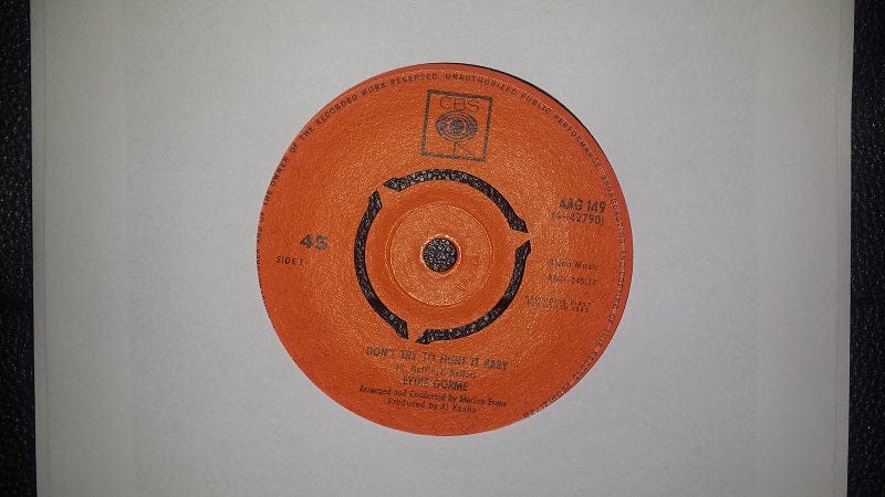 7" 45RPM Don't Try To Fight It Baby/Theme From "Light Fantastic" (My Secret World) by Eydie Gorme from CBS