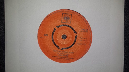 7" 45RPM Don't Try To Fight It Baby/Theme From "Light Fantastic" (My Secret World) by Eydie Gorme from CBS