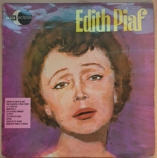 Edith Piaf Decca Eclipse vinyl, Edith Piaf vinyl, classic Edith Piaf record, vintage French music album