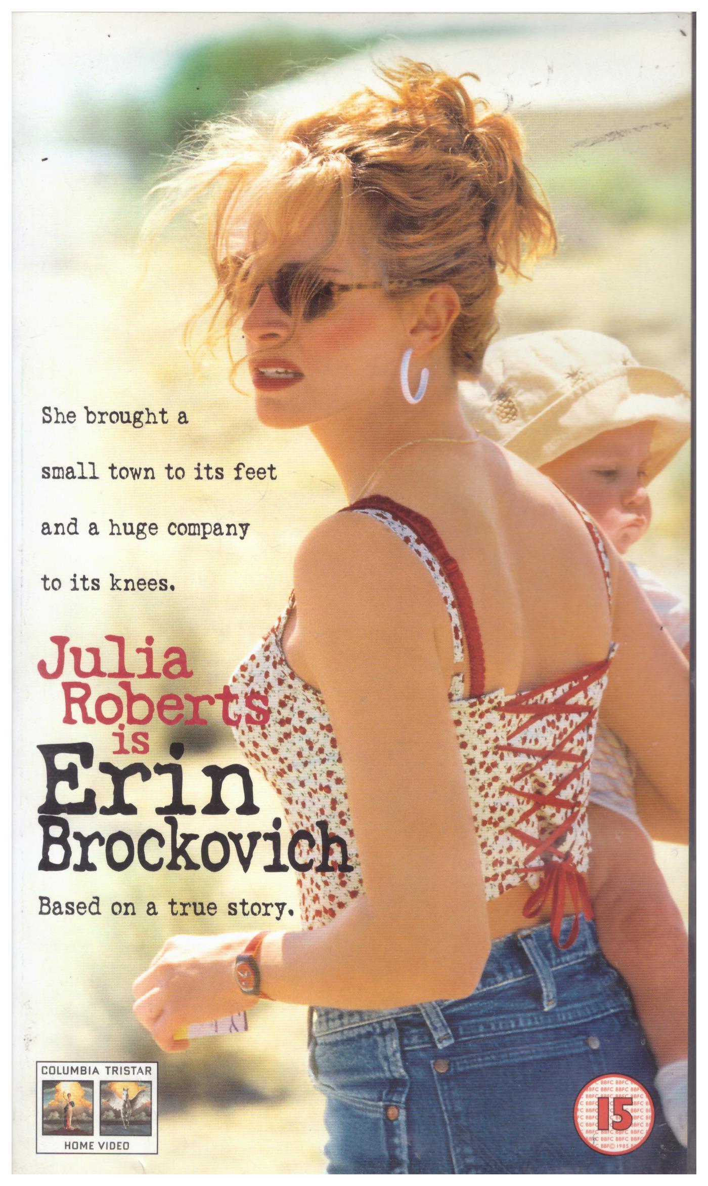 Erin Brockovich VHS from Columbia Tristar Home Entertainment (CVR 30598)