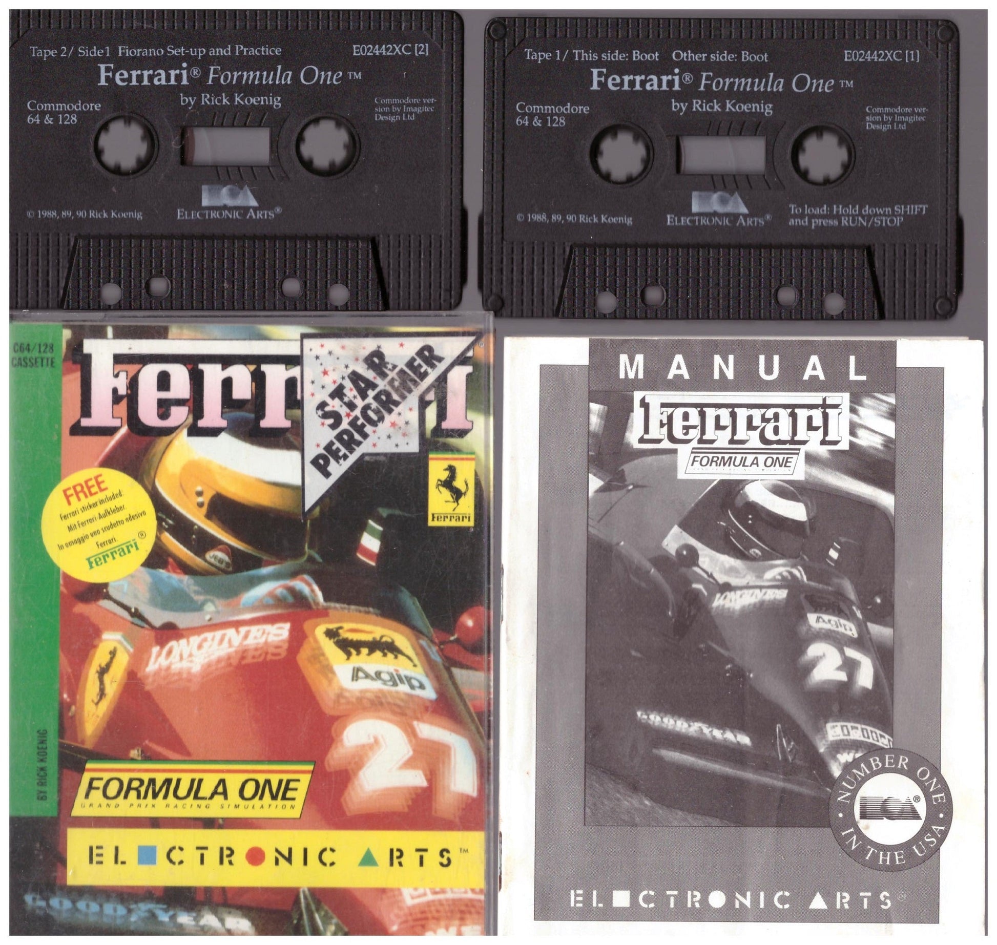 Ferrari for Commodore 64 by Electronic Arts