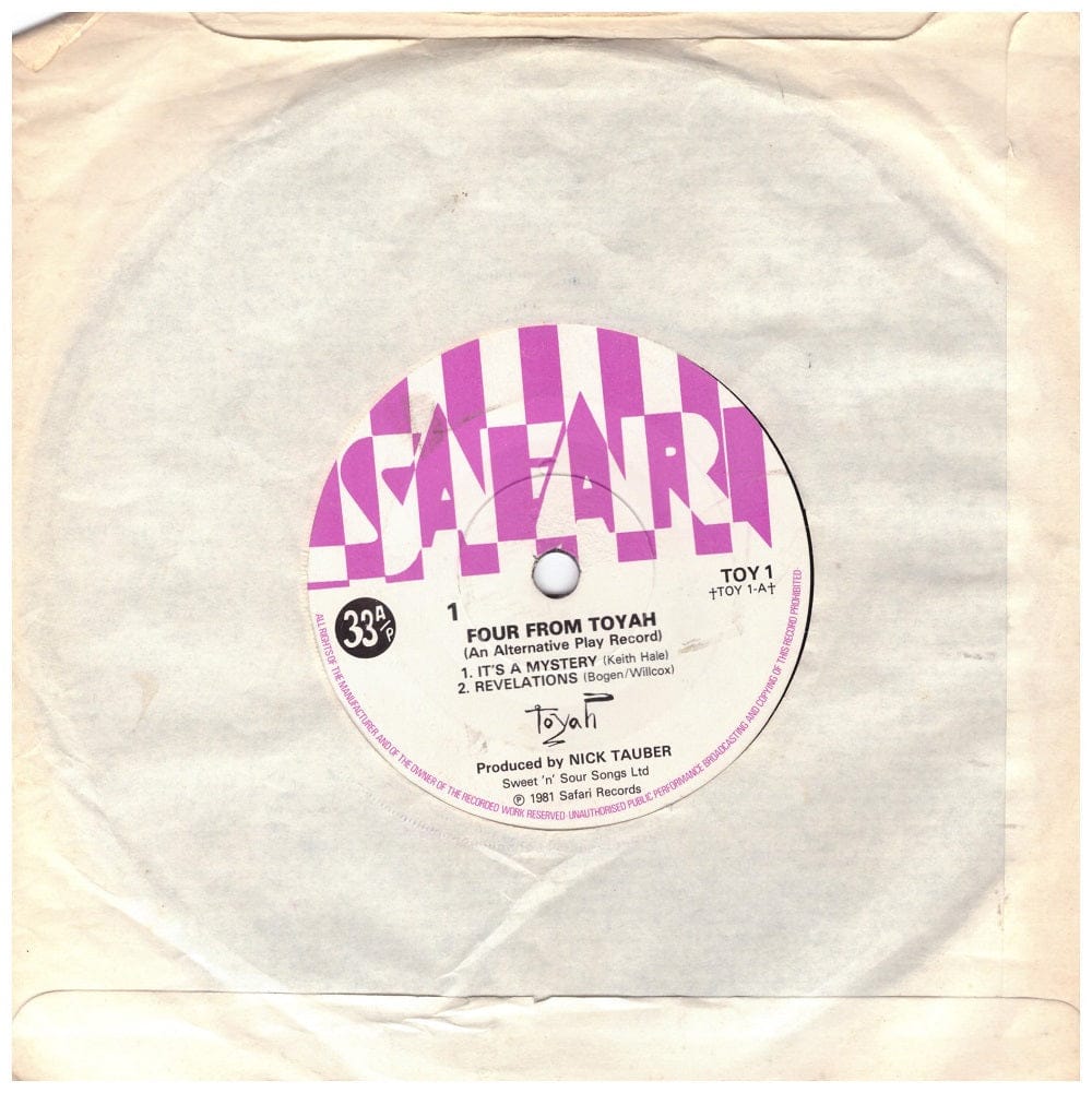 7" 33RPM Four From Toyah EP by Toyah from Safari Records (TOY 1)-1