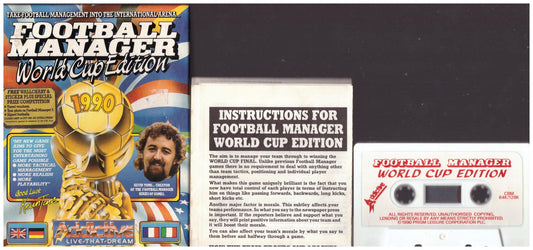 Football Manager World Cup Edition 1990 for Commodore 64 from Addictive Games