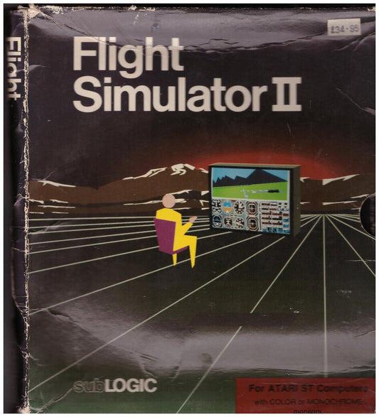 Flight Simulator II for Atari ST/STE – Vintage flight simulation by Sublogic with realistic flying experience and multiple aircraft options.