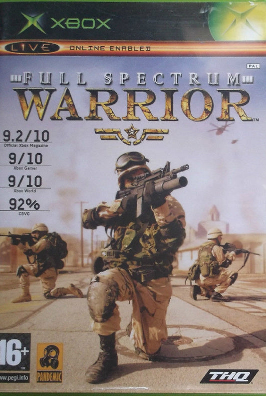 Full Spectrum Warrior Xbox retro video game from THQ