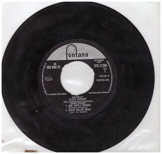 7" 45RPM Glenswilly EP by Eileen Donaghy from Fontana (TFE.17204)
