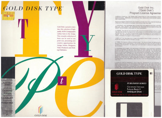 Gold Disk Type for Commodore Amiga from Gold Disk