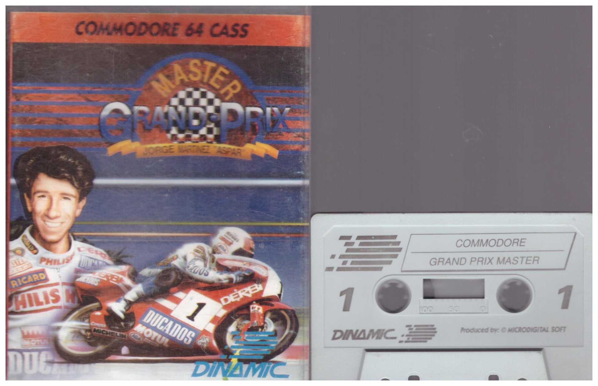Grand Prix Master for Commodore 64 from Dinamic (CBM 40066)