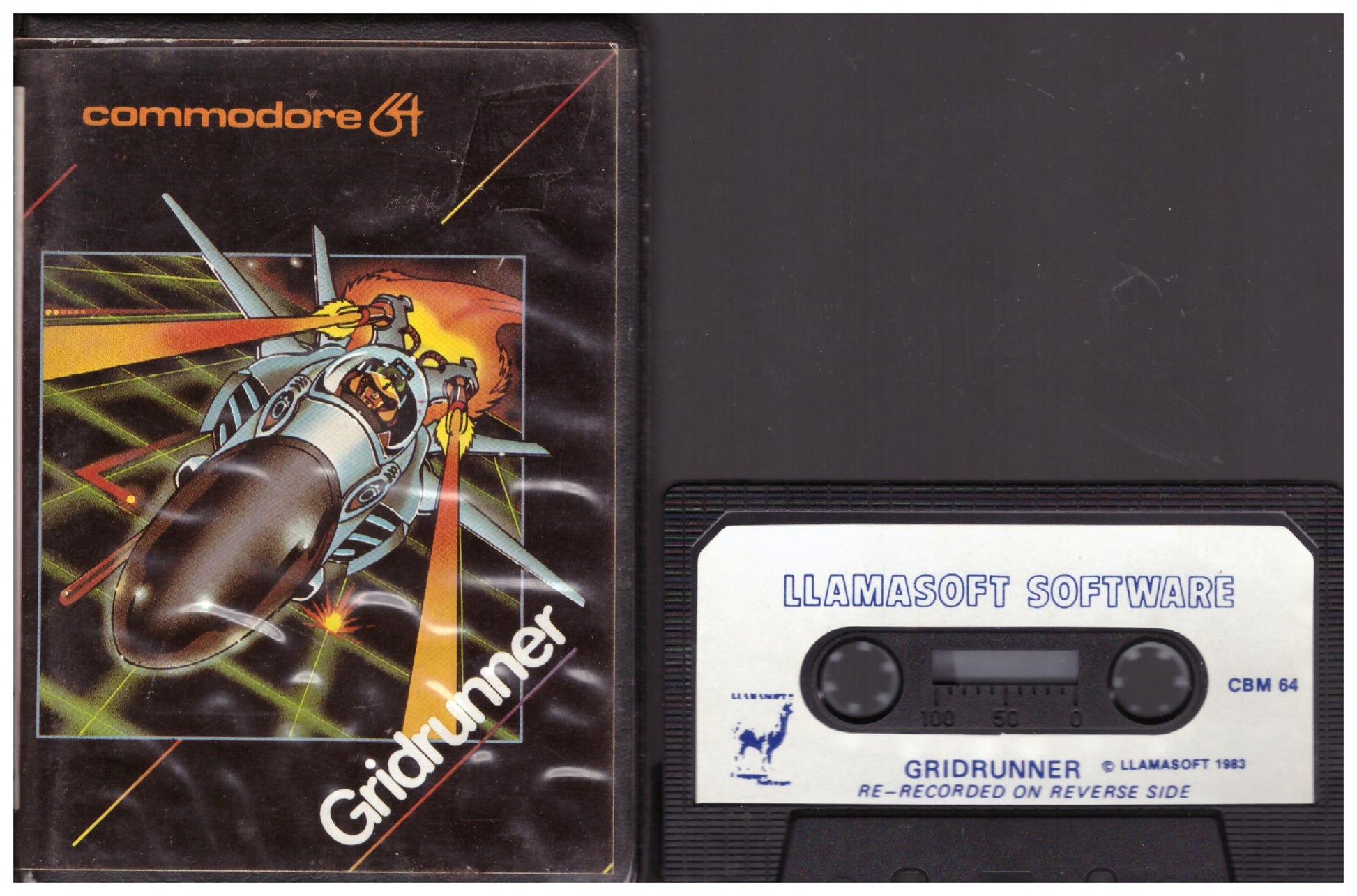 Gridrunner for Commodore 64 from Llamasoft (LLA 21003)