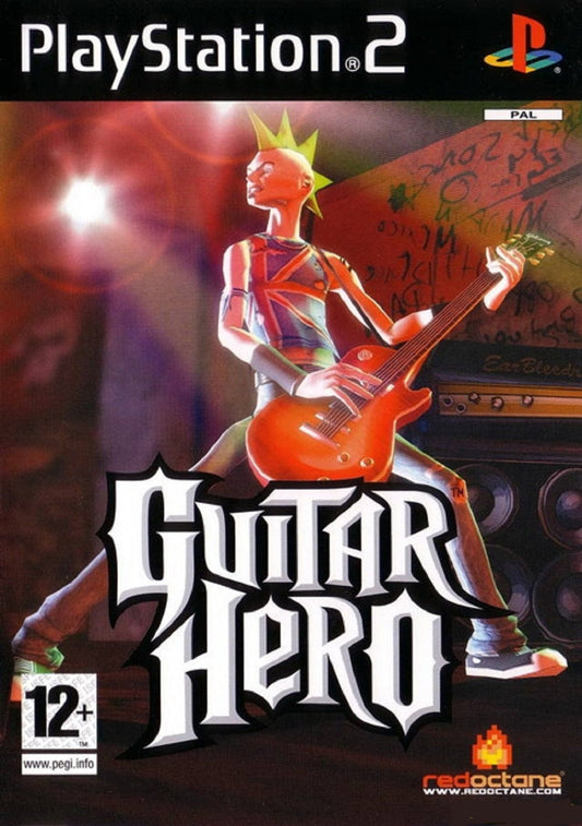 Guitar Hero PAL edition for Sony PlayStation 2 (PS2) by RedOctane.