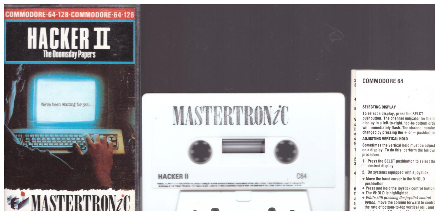 Hacker II: The Doomsday Papers for Commodore 64 from Mastertronic