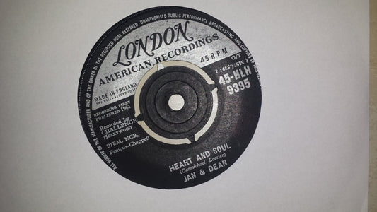 7" 45RPM Heart And Soul/Midsummer Night's Dream by Jan & Dean from London American