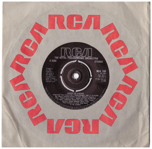 7" 45RPM Hooked On Classics by The Royal Philharmonic Orchestra from RCA
