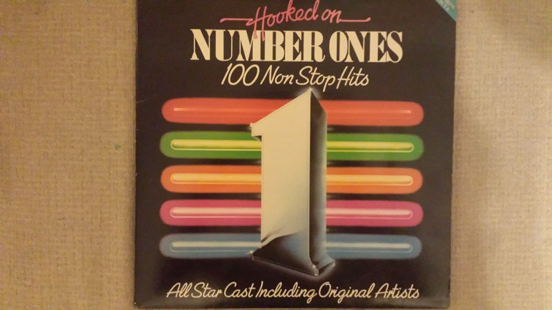 Vintage Hooked On Number Ones K-Tel Compilation Album featuring Chart-Topping Hits and Classic K-Tel Sleeve Artwork